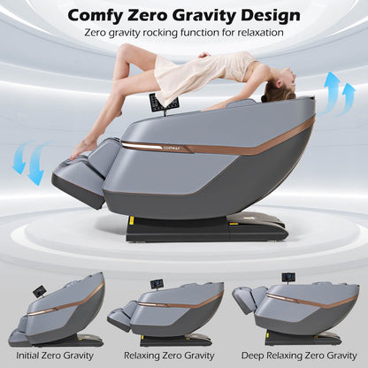 Poltrona massaggiante Costway Full Body Zero Gravity con airbag e riscaldamento della vita