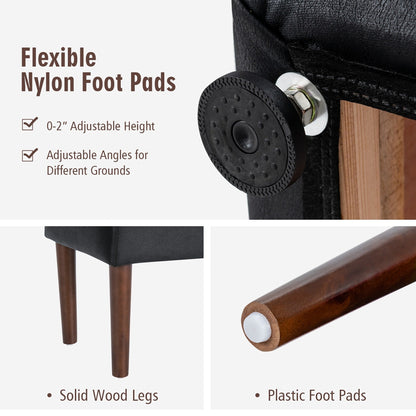 Divano singolo moderno in pile berbero Costway con pouf e cintura - 31'' x 31'' x 34,5''