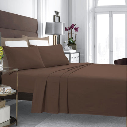 Set di lenzuola in flanella di cotone con tasche extra profonde e lenzuolo piatto oversize