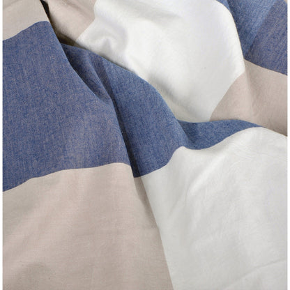 Set copripiumino in cotone a quadri con motivo a quadri, 3 pezzi