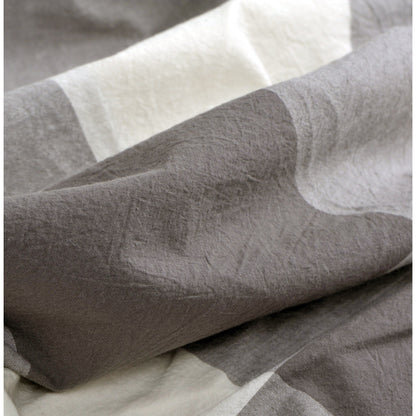 Set copripiumino in cotone a quadri con motivo a quadri, 3 pezzi