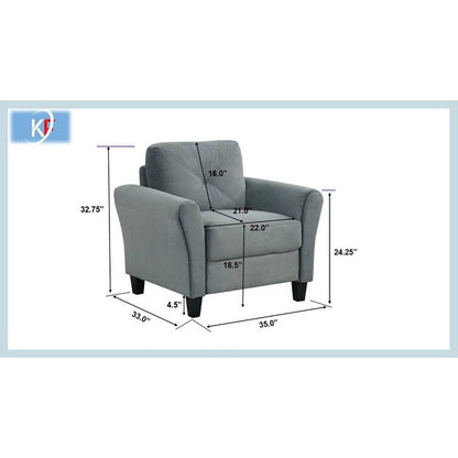 Divano Divani e Divani Componibili Comodi per Soggiorno Camera da Letto Ufficio Piccolo Spazio, 1 Posto