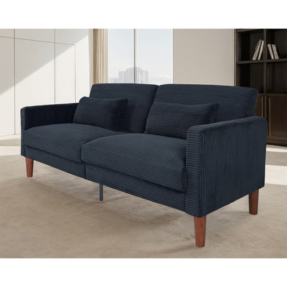 Divano, divano in velluto a coste, divano a due posti con 2 cuscini per soggiorno, camera da letto