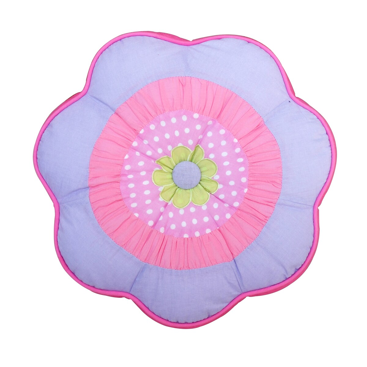 Set di biancheria da letto reversibile in cotone Cozy Line Pink Blossom con cuscini decorativi