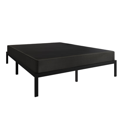 CraftPorch - Rete a molle in metallo da 5 pollici con rivestimento in lino nero