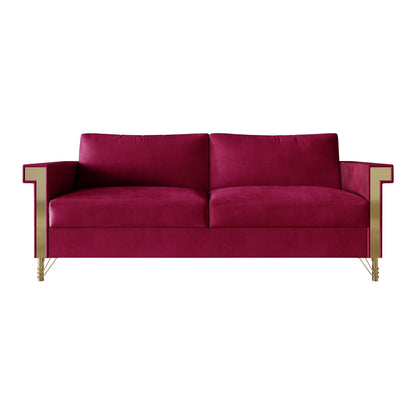 Divano imbottito in velluto di lusso CraftPorch