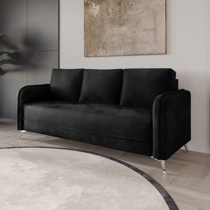 Divano imbottito in velluto di lusso CraftPorch