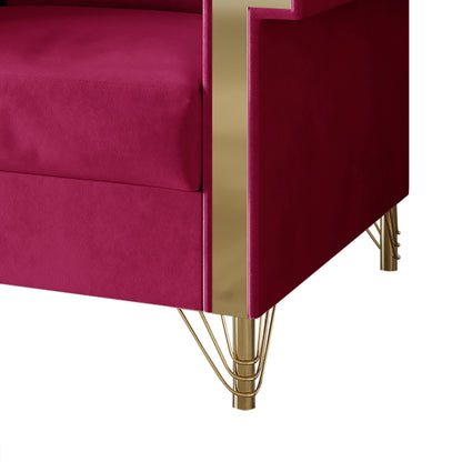 Divano imbottito in velluto di lusso CraftPorch