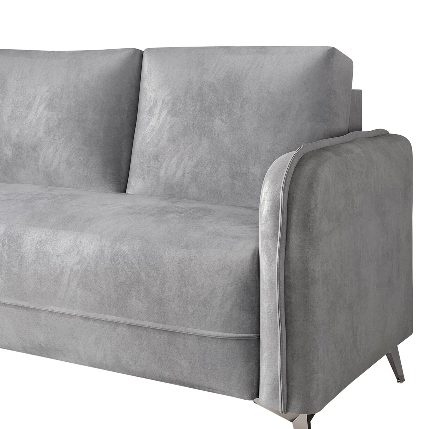 Divano imbottito in velluto di lusso CraftPorch