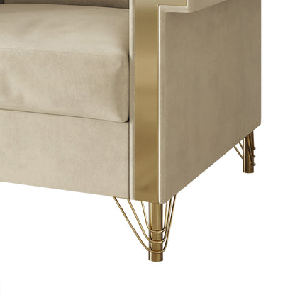 Divano imbottito in velluto di lusso CraftPorch