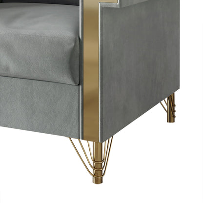 Divano imbottito in velluto di lusso CraftPorch