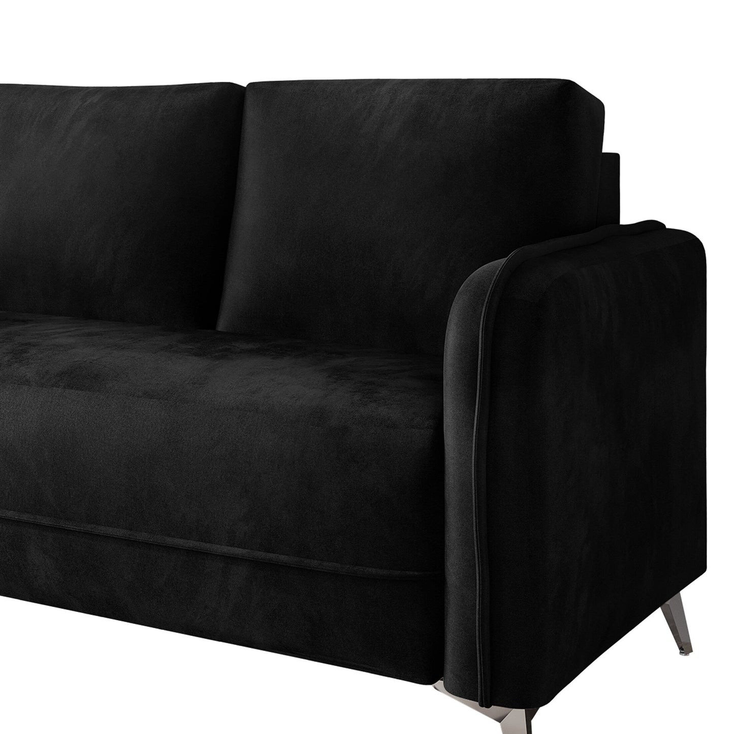 Divano imbottito in velluto di lusso CraftPorch