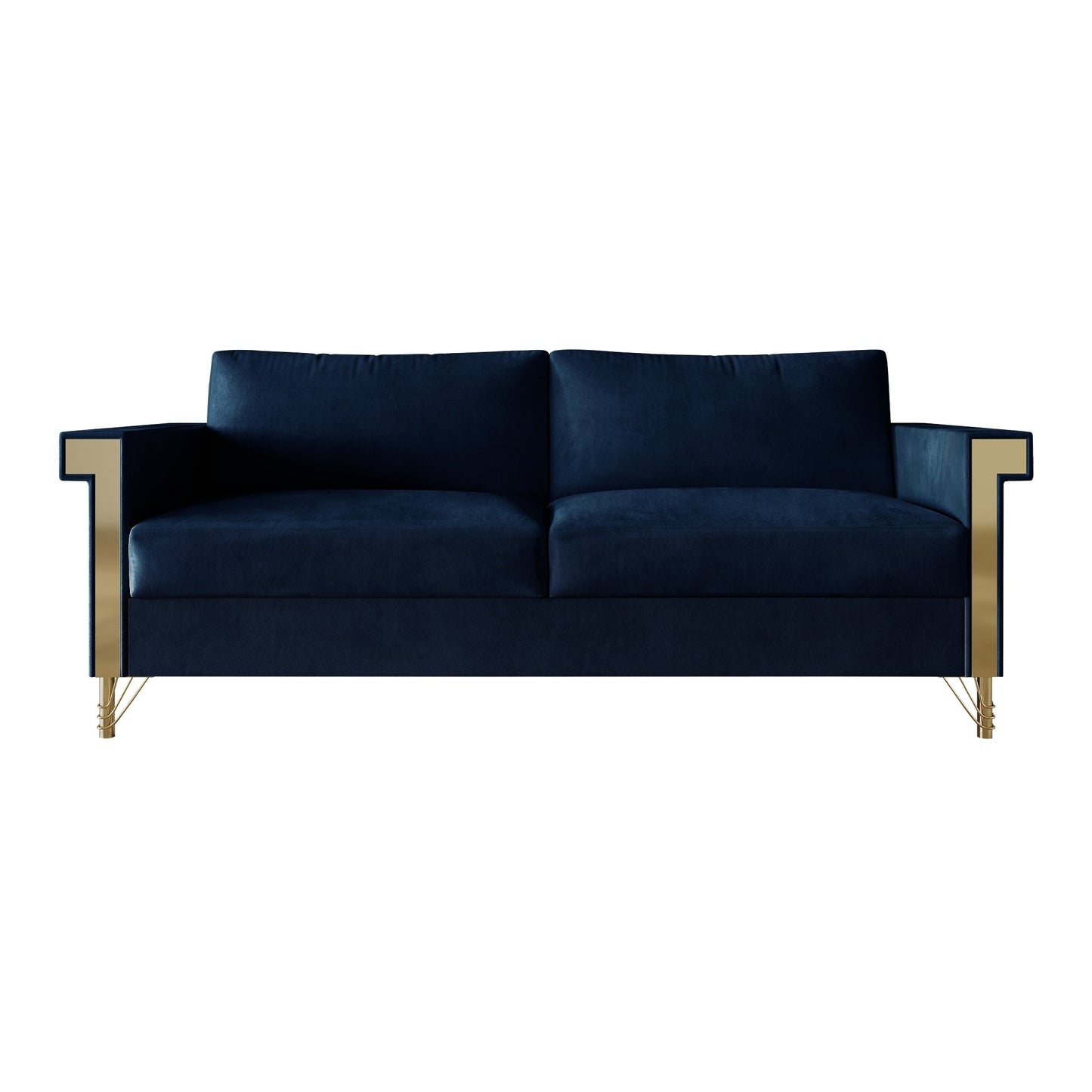 Divano imbottito in velluto di lusso CraftPorch