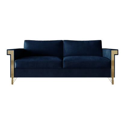 Divano imbottito in velluto di lusso CraftPorch