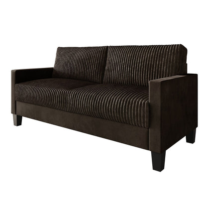 Divano imbottito in velluto a coste CraftPorch in stile Mid-Century Modern