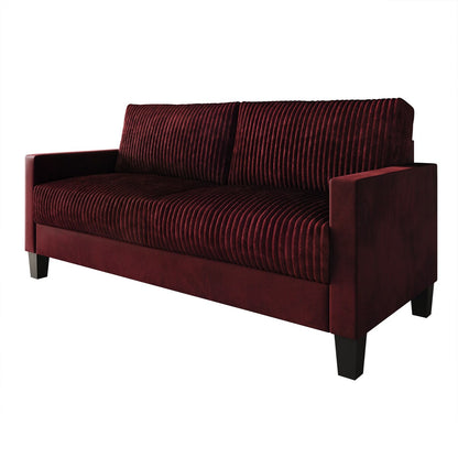 Divano imbottito in velluto a coste CraftPorch in stile Mid-Century Modern