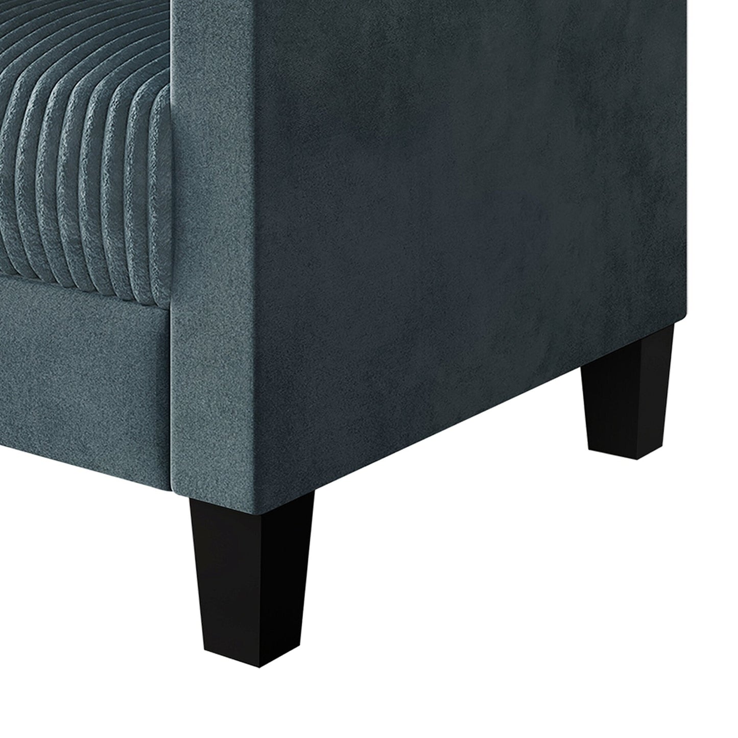 Divano imbottito in velluto a coste CraftPorch in stile Mid-Century Modern