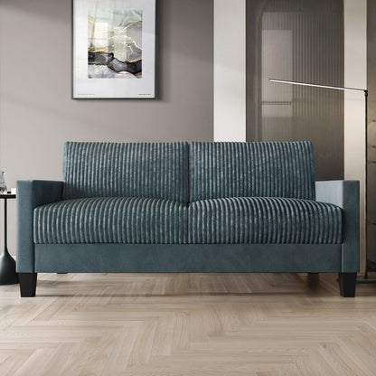 Divano imbottito in velluto a coste CraftPorch in stile Mid-Century Modern