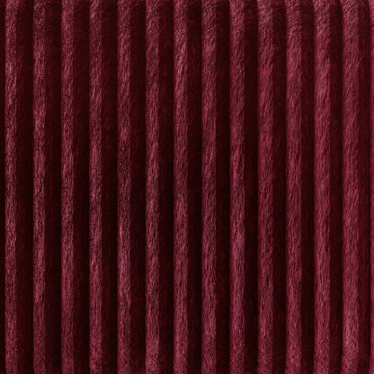 Divano imbottito in velluto a coste CraftPorch, moderno e glamour