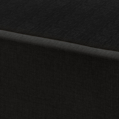 Base per letto a molle in legno massello CraftPorch da 8 pollici con doghe in legno e rivestimento in lino nero