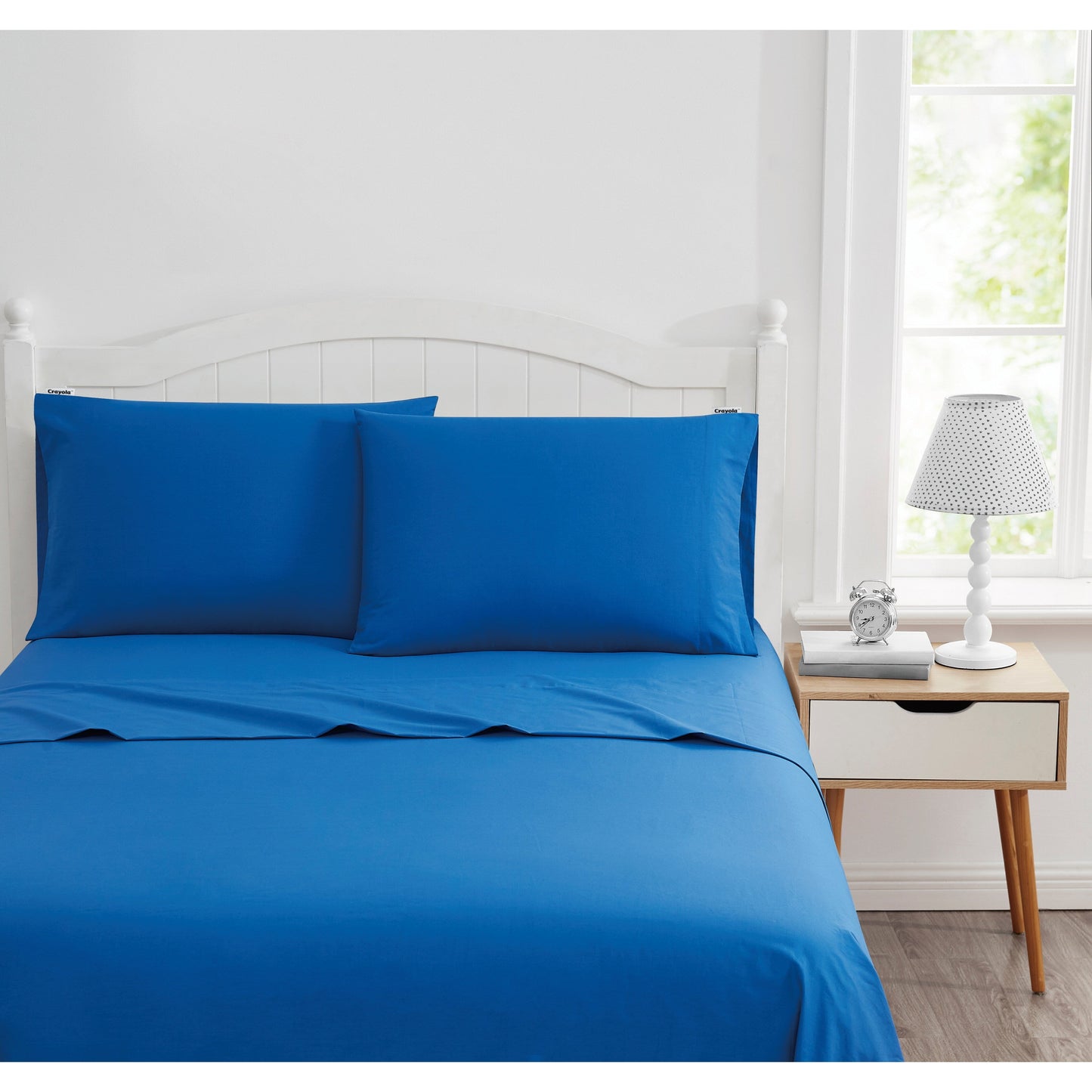 Set di lenzuola in percalle di cotone tinta unita Crayola