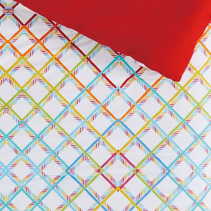 Set di piumoni in cotone Crayola Happy Plaid