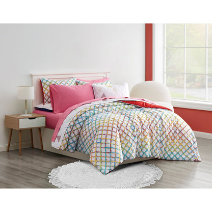 Set di piumoni in cotone Crayola Happy Plaid