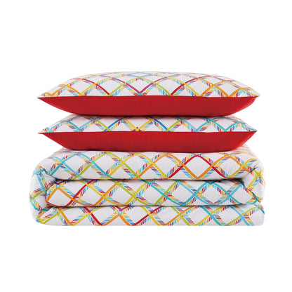 Set di piumoni in cotone Crayola Happy Plaid