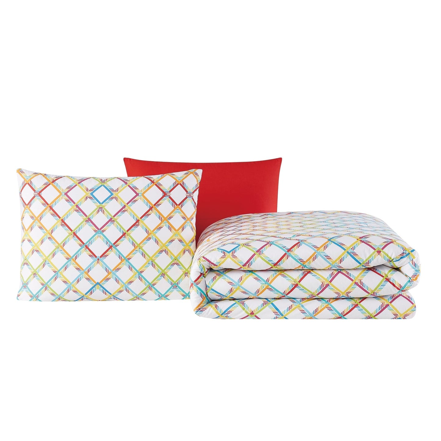 Set di piumoni in cotone Crayola Happy Plaid