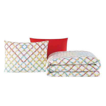 Set di piumoni in cotone Crayola Happy Plaid