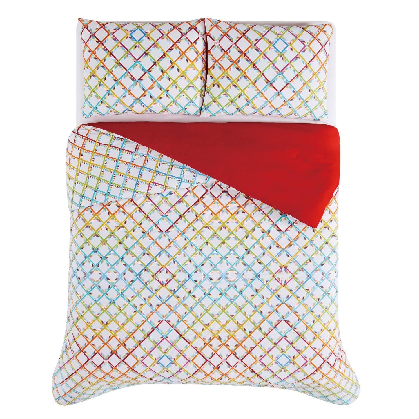 Set di piumoni in cotone Crayola Happy Plaid