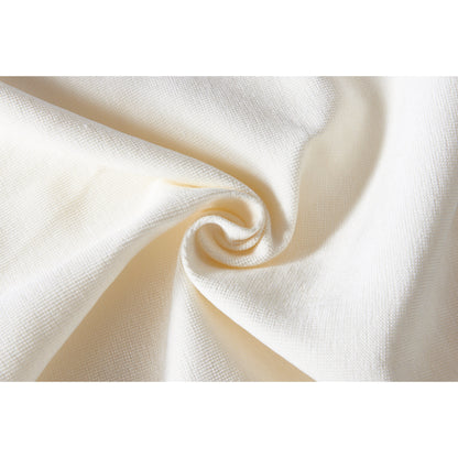 Divano modulare a 3 posti in ciniglia bianco crema con struttura in legno