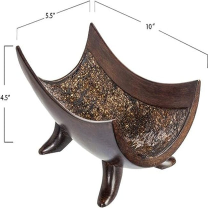 Creative Scents Schonwerk Ciotola decorativa marrone per l'arredamento della casa