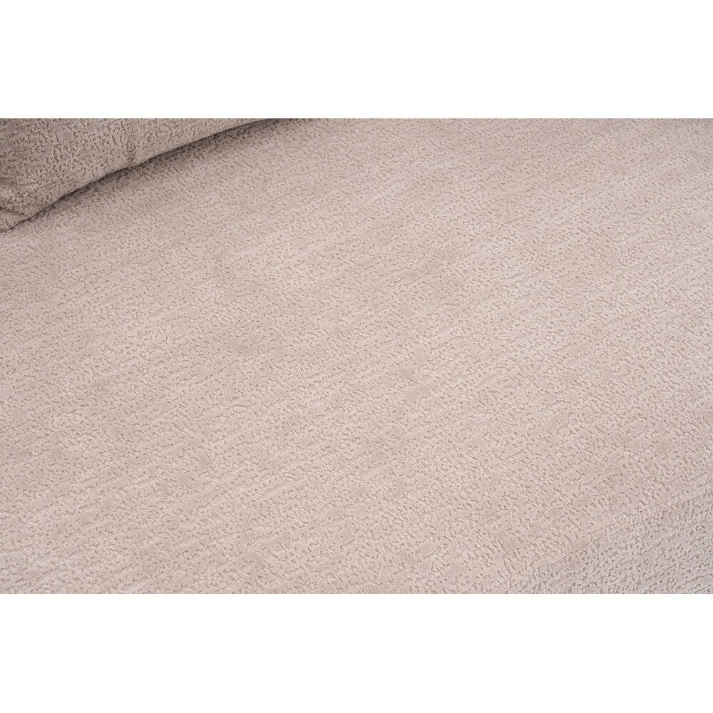 Divano a due posti curvo in spugna a compressione completa bianco