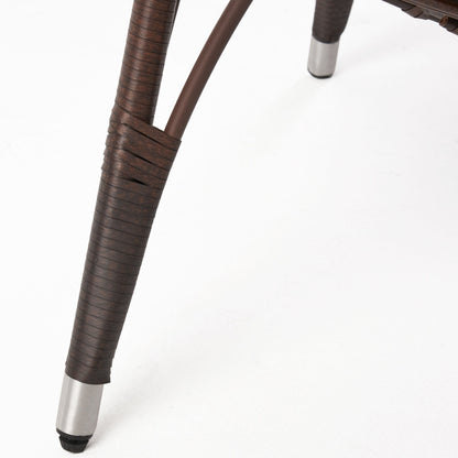 Poltrona lounge in vimini a goccia Cutter di Christopher Knight Home