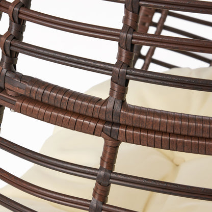 Poltrona lounge in vimini a goccia Cutter di Christopher Knight Home