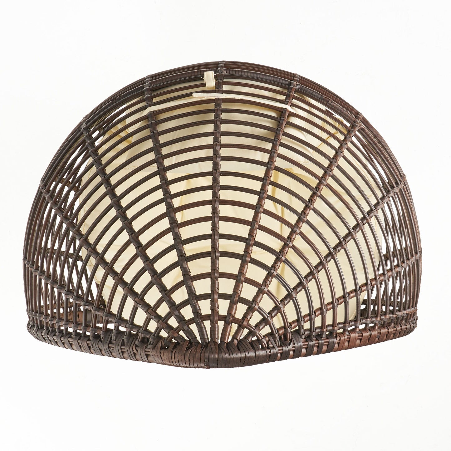 Poltrona lounge in vimini a goccia Cutter di Christopher Knight Home