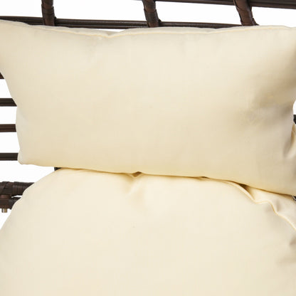 Poltrona lounge in vimini a goccia Cutter di Christopher Knight Home