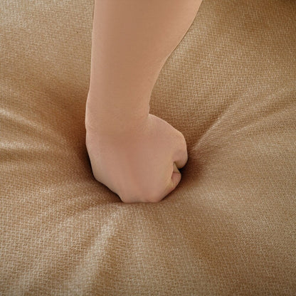 Divano in ciniglia con schienale e braccioli cilindrici e seduta contenitore