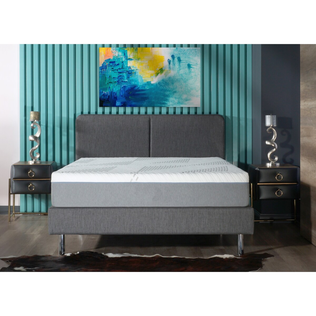 Materasso ibrido Cypress da 10 pollici con memory foam in gel rinfrescante, fodera rimovibile, di BRN