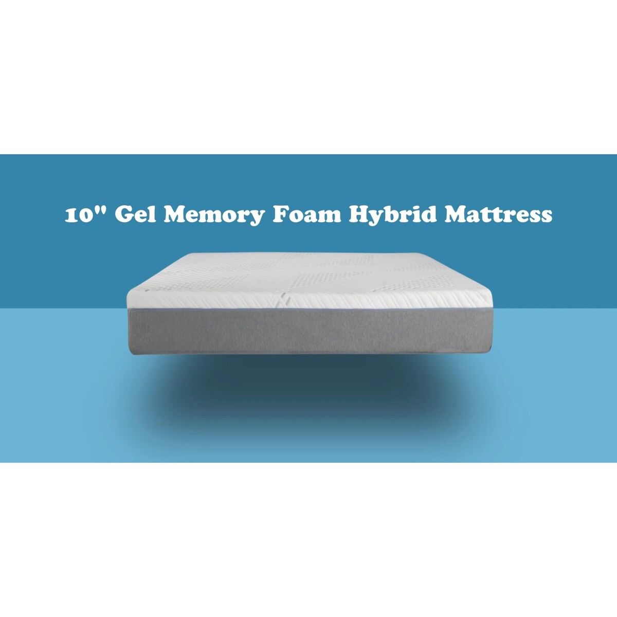 Materasso ibrido Cypress da 10 pollici con memory foam in gel rinfrescante, fodera rimovibile, di BRN
