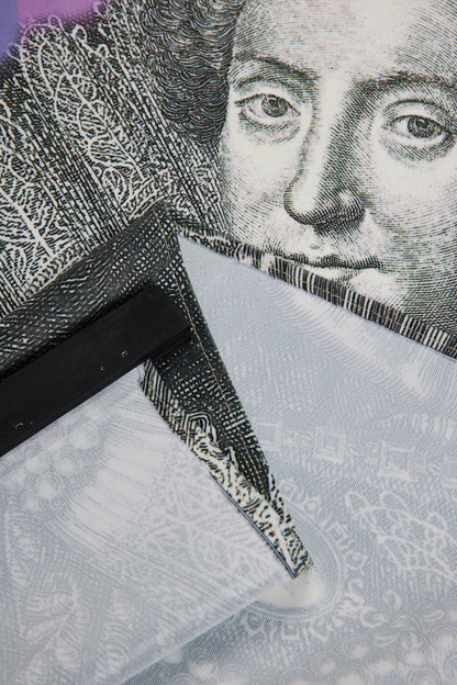 A Plustard - Tela Stampa Donna Bianco/Nero Con Multicolor 90X120