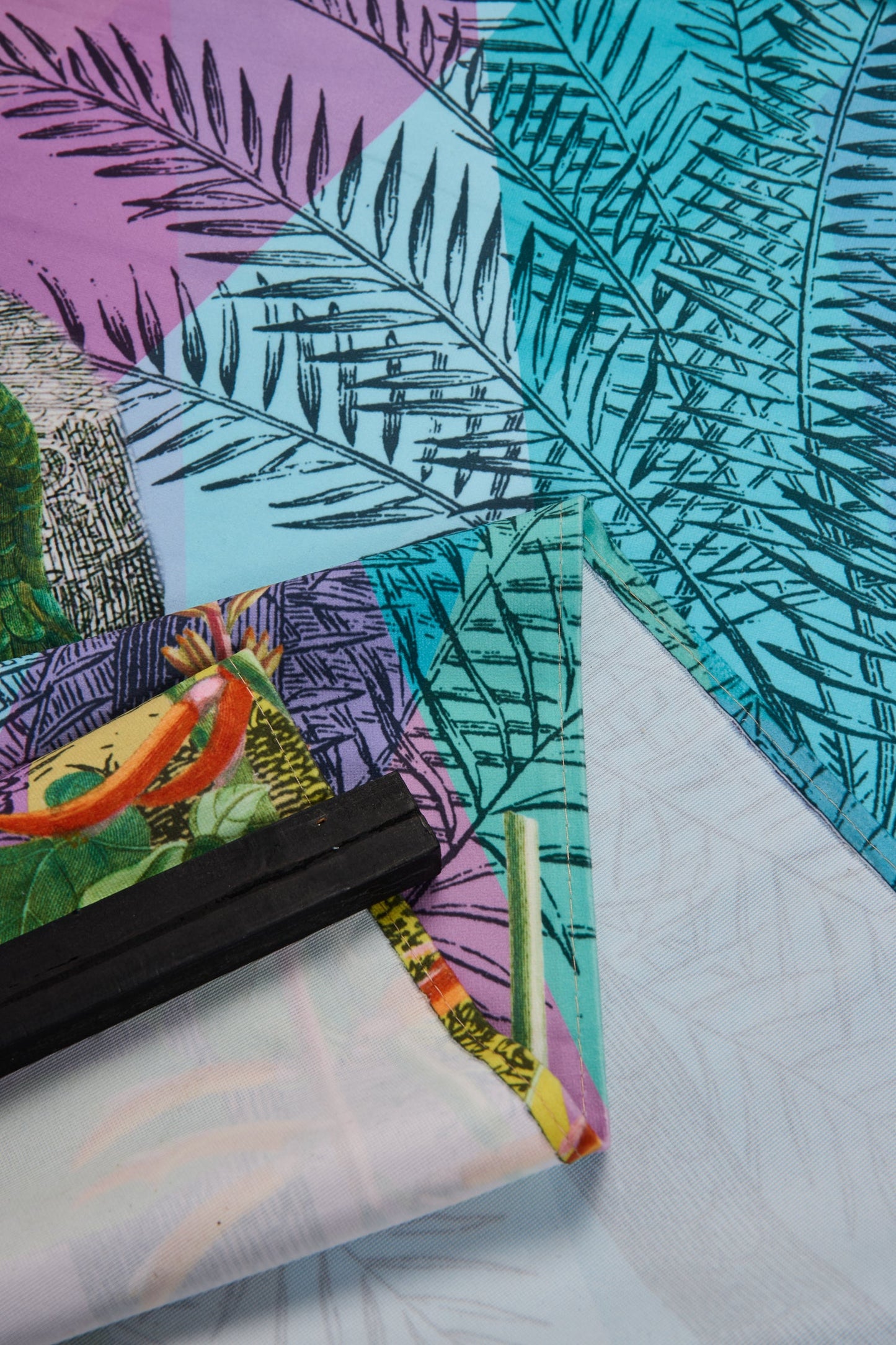 Que Pasa - Tela Stampa Uomo Bianco/Nero 90X120