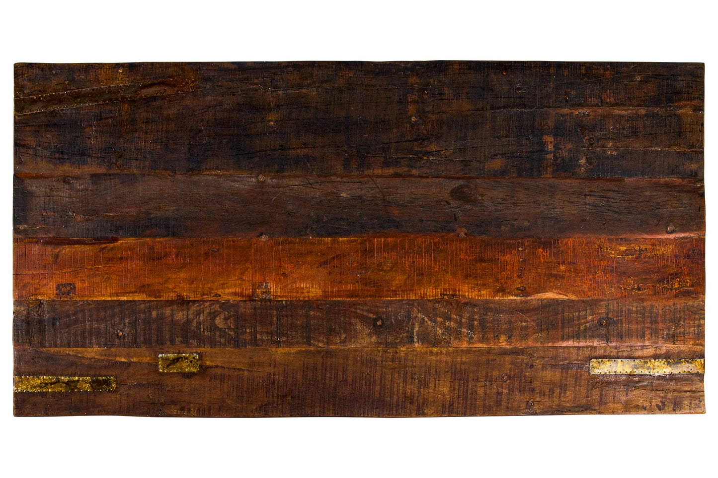 Tavolo da Pranzo in Legno di Recupero con Gambe Pieghevoli