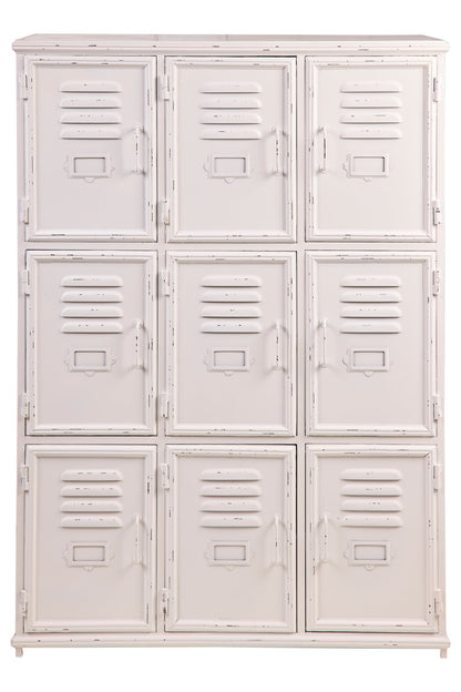 Mobiletto Ferro Bianco 9 Sportelli