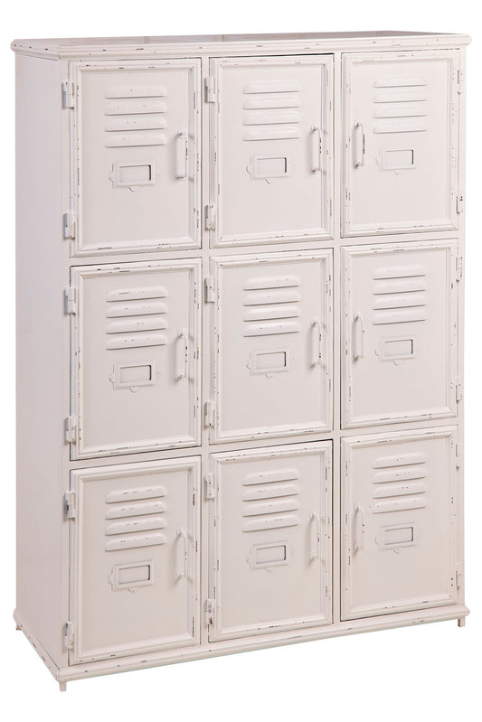 Mobiletto Ferro Bianco 9 Sportelli