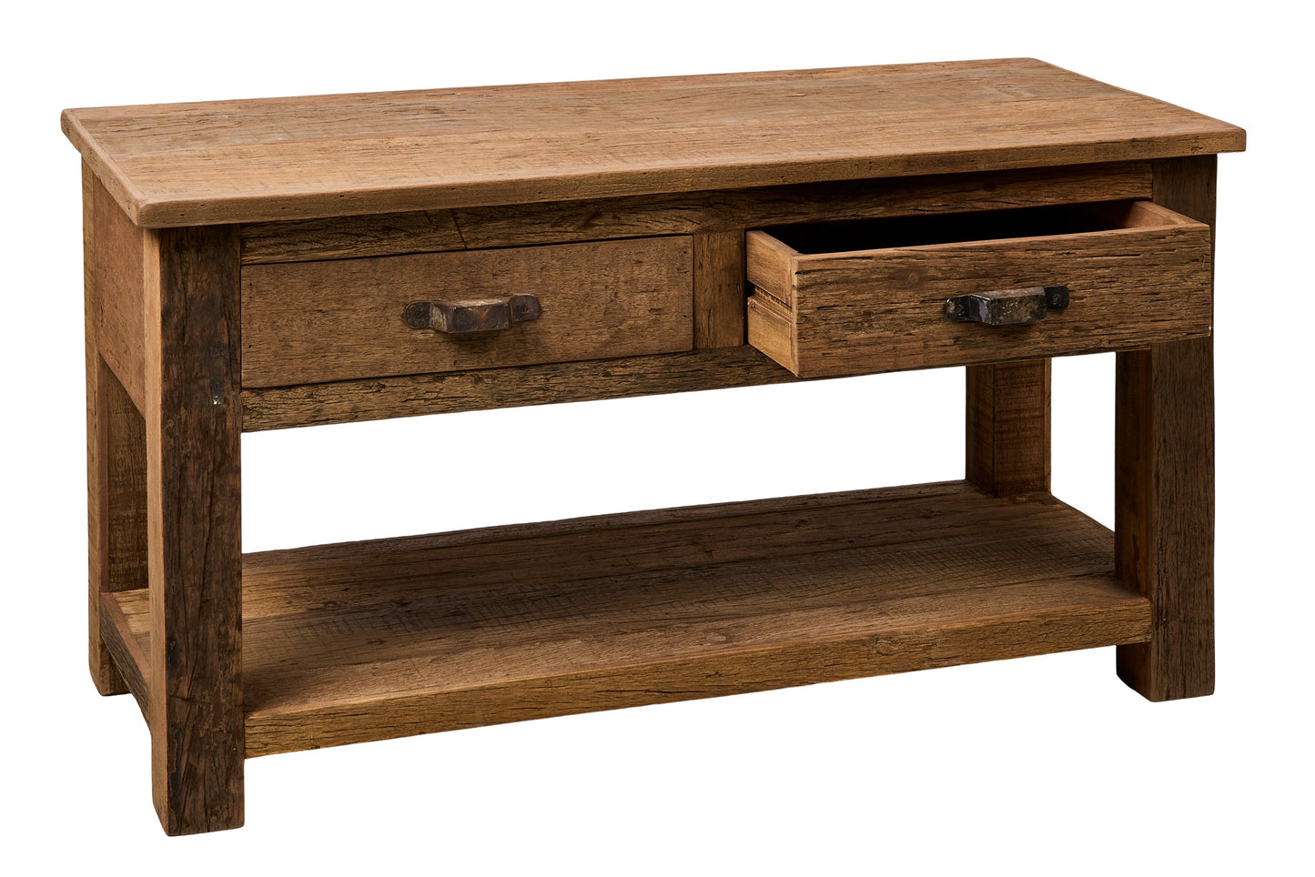 Forest - Mobiletto Basso Porta Tv Con 2 Cassetti