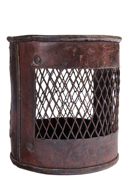 Secolo Passato - Porta Candela In Ferro Upcycling