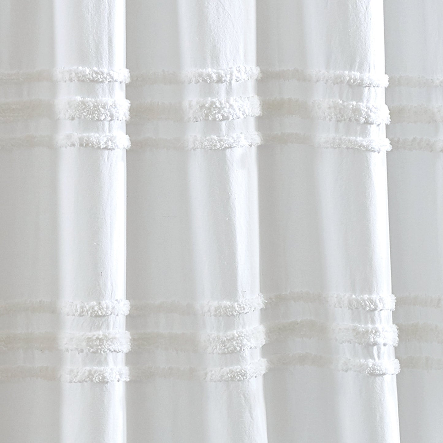 Tenda da doccia a righe in ciniglia DKNY