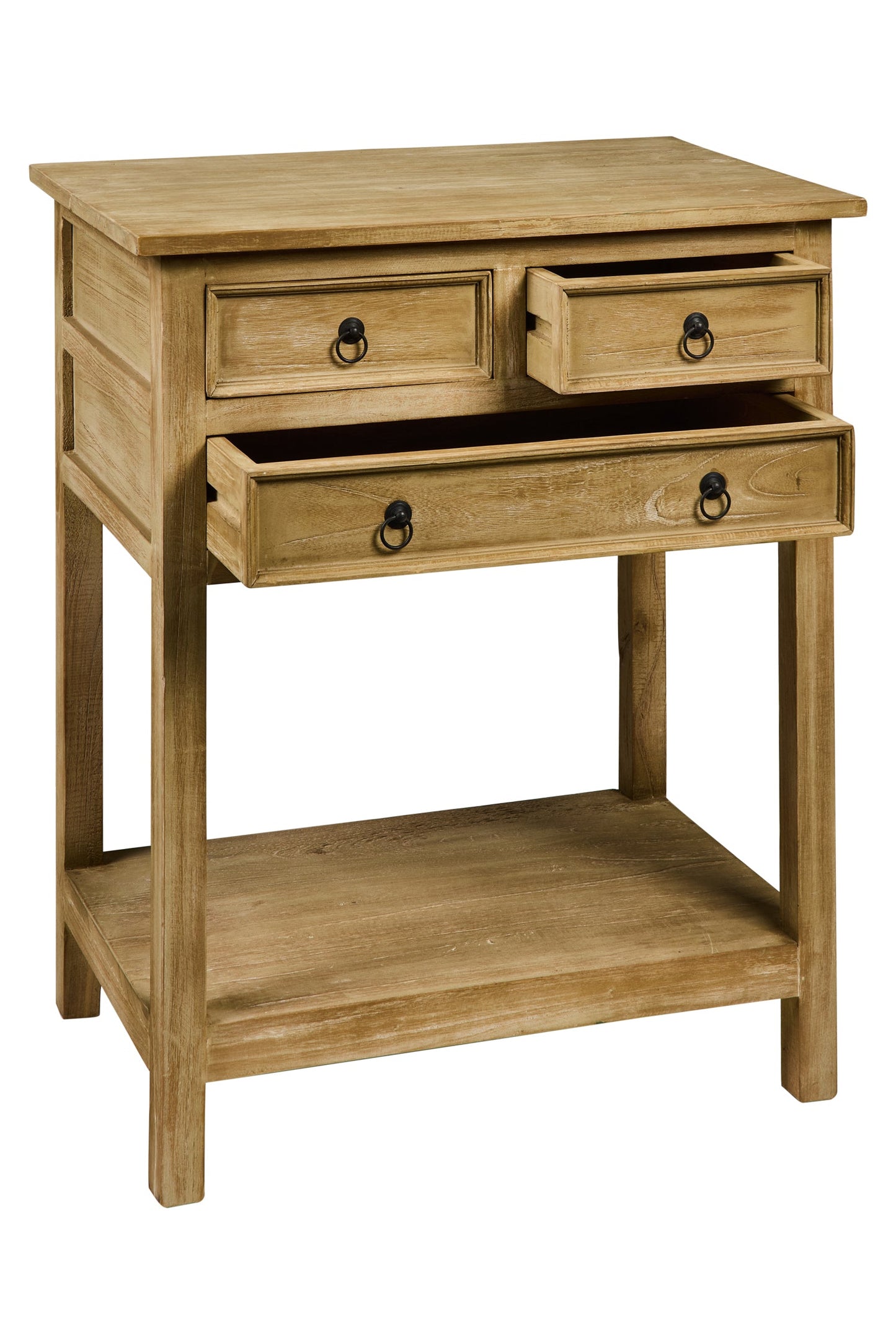 Floriane - Mobiletto Comodino 4 Casetti Naturale Vintage